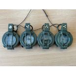 4x Stanley London British Army Prismatic Compass, from MOD