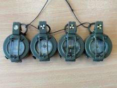 4x Stanley London British Army Prismatic Compass, from MOD