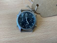 Seiko Gen 2 Pilots Chrono, Date 1995, Glass Cracked, from MOD