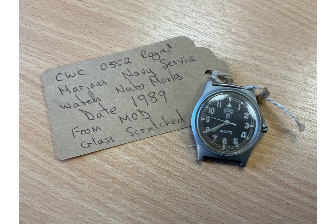 CWC 0552 Royal Marines / Navy Service Watch, Nato Marks, Date 1989, Glass Scratched, from MOD - Image 4 of 4