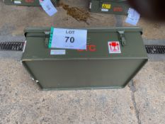 Unissued STC Aluminium Water Proof Stackable Transit Case, from MOD