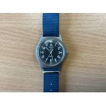 CWC 0555 Royal Marines / Navy Service Watch, Sn° 3758, Date 1995, Small Crack in Glass, from MOD