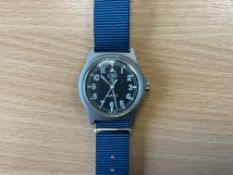 CWC 0555 Royal Marines / Navy Service Watch, Sn° 3758, Date 1995, Small Crack in Glass, from MOD