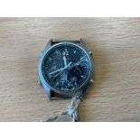 Seiko Gen 1 Pilots Chrono, Date 1984, Glass Broke, from MOD