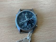 Seiko Gen 1 Pilots Chrono, Date 1984, Glass Broke, from MOD