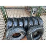 Q10x New Unissued 6.00-9 Deestone Tubeless Tyres, from MOD