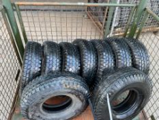 Q10x New Unissued 6.00-9 Deestone Tubeless Tyres, from MOD