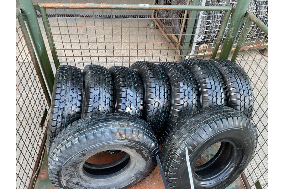Q10x New Unissued 6.00-9 Deestone Tubeless Tyres, from MOD - Image 1 of 4
