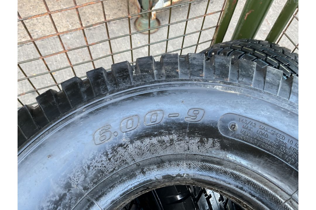 Q10x New Unissued 6.00-9 Deestone Tubeless Tyres, from MOD - Image 3 of 4