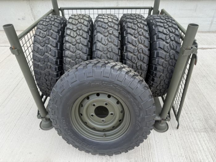 6x Unused 235/85 R16 BFGoodrich Mud-Terrain Tyres on Heavy Duty Wolf Rims