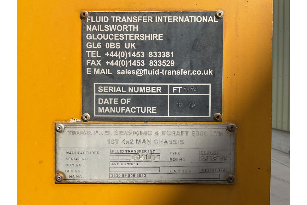 MAN 9000L Aircraft Refueller, Direct from UK MOD - Image 59 of 60
