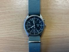 Seiko Gen 2 Pilots Chrono with Date Adjust, Nato Marks, Sn° 3407, Date 1995, from MOD