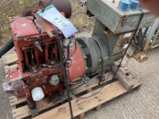 Lister 6 KVA Single Phase 240V Diesel Generator, from MOD