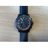 New and Unissued Henley Stainless Steel T2981 Watch with Leather Strap