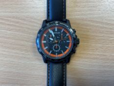 New and Unissued Henley Stainless Steel T2981 Watch with Leather Strap