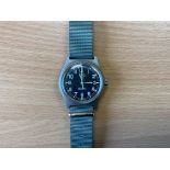 Nice CWC 0552 Royal Marines / Navy Service Watch, Nato Marks, Date 1990, from MOD