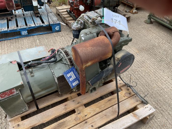 Lister 6 KVA Single Phase 240V Diesel Generator, from MOD