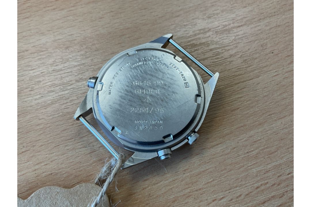 Seiko Gen 2 Pilots Chrono, Date 1995, Glass Cracked, from MOD - Image 3 of 4