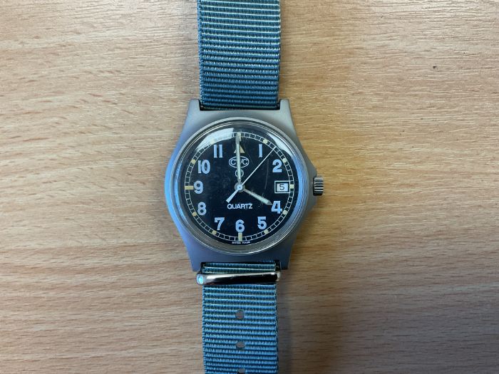 V Rare CWC 0555 Royal Marines / Navy Service Watch, with Date Adjust, Sn° 066, Date 1994, from MOD