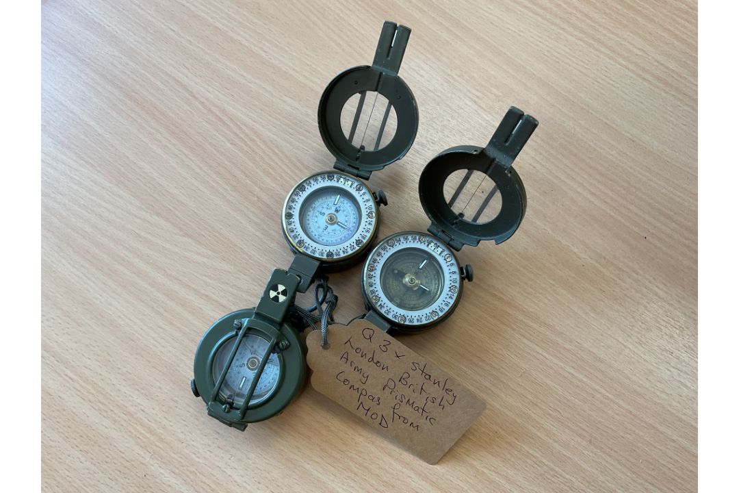 3x Stanley London British Army Prismatic Compass, from MOD - Image 6 of 6