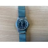 Rare CWC W10 British Army Service Watch, Sn° 0640, Date 2005, Water Resistant to 5 ATM, from MOD