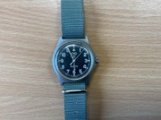 Rare CWC W10 British Army Service Watch, Sn° 0640, Date 2005, Water Resistant to 5 ATM, from MOD