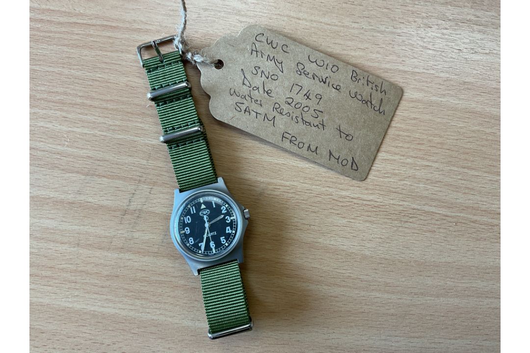 CWC W10 British Army Service Watch, Sn° 1749, Date 2005, Water Resistant to 5 ATM, from MOD - Image 4 of 4