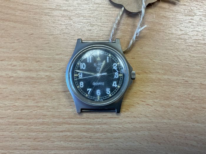 CWC W10 British Army Service Watch, Nato Marks, Date 1998, Glass Scratched, from MOD