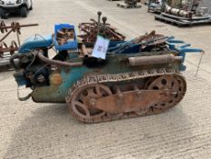 Totally Original Rare Ransomes MG 5 Crawler, Hydraulics 3PT Linkage, PTO and Set of Attachments etc