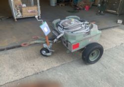 Towable Slave Start Trailer, c/w Batteries, Cable etc, from MOD