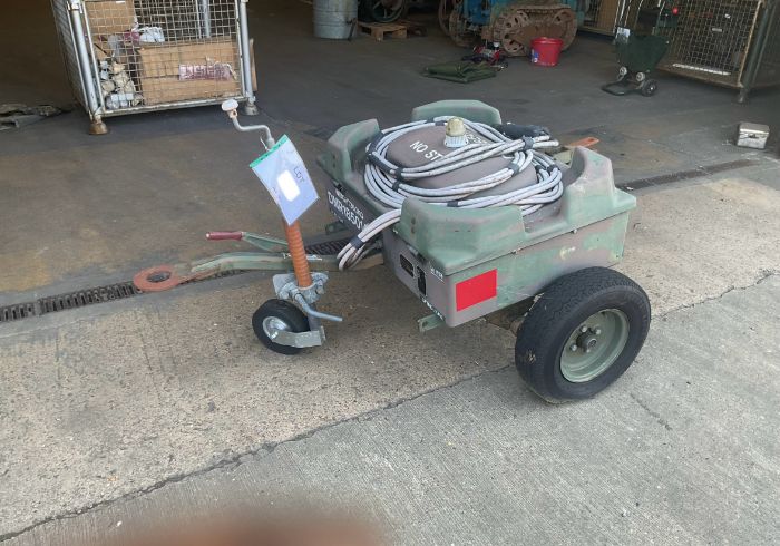 Towable Slave Start Trailer, c/w Batteries, Cable etc, from MOD