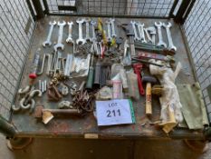 1x Stillage of Mechanics Tools inc Spanners etc, from MOD