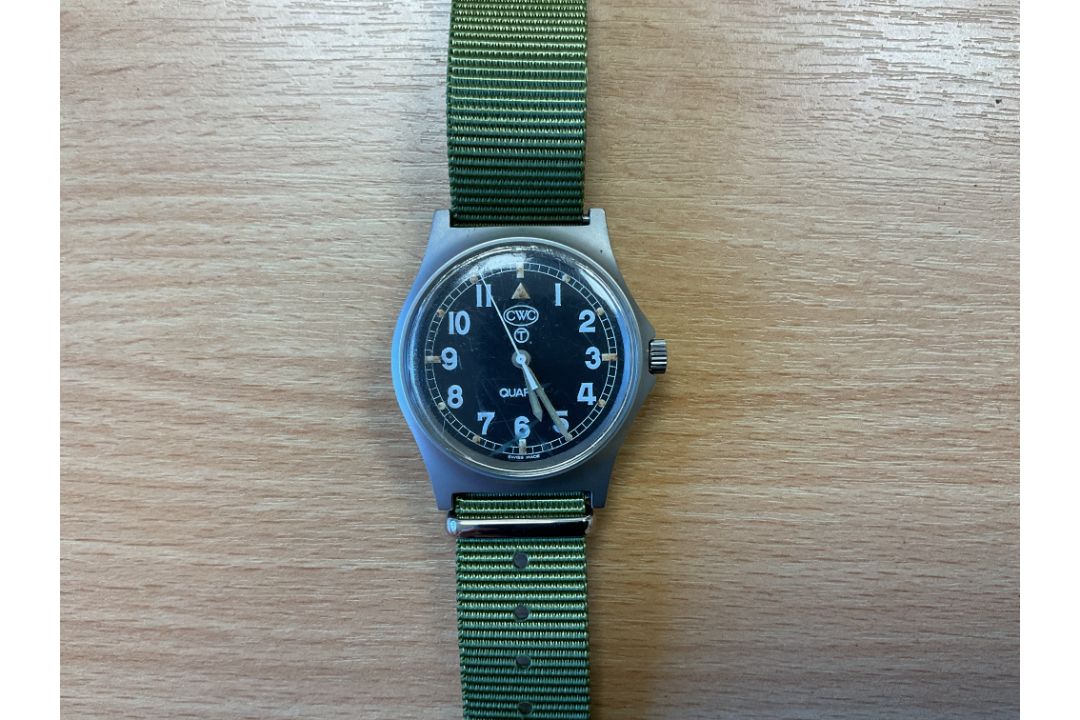 Rare CWC W10 British Army Service Watch, Nato Marks, Date 1991, Gulf War 1 Issue, from MOD - Image 1 of 4