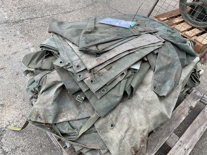 1x Pallet of Bedford / Leyland Vehicle Canvas, from MOD
