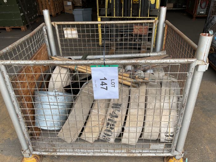 1x Stillage of Green Goddess Fire Equipment inc 13 Length Lay Flat Hose etc, from MOD