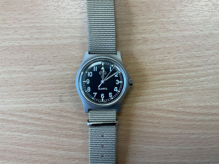 Unissued British Army CWC W10 Service Watch, Nato Marks, Sn° 1062, Date 2004, from MOD