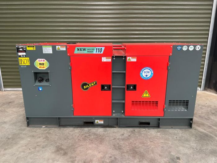 New and Unused Ashita AG3-110 110KVA 3 Phase 400v Diesel Generator