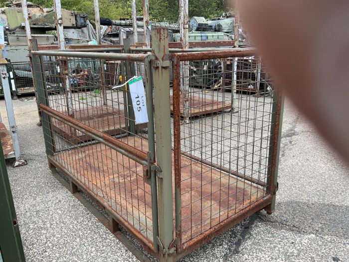 Large Steel HD Stacking Stillage with Drop Down Side, from MOD
