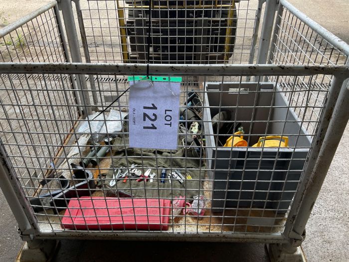1x Stillage of Tool Kits, Ratchet Load Straps, Torches etc, From MOD