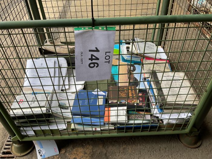 1x Stillage of Vehicle Manuals etc, from MOD