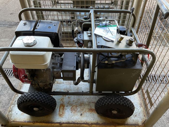 2x Stillages of Unissued Hydraulic Drilling Kit inc Honda Pump, Drill Head, Drills etc, from MOD