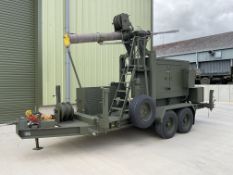 Ex Reserve MSI Defence Systems Mobile Antenna Mast on R.M. 4 Wheel 5500 Trailer