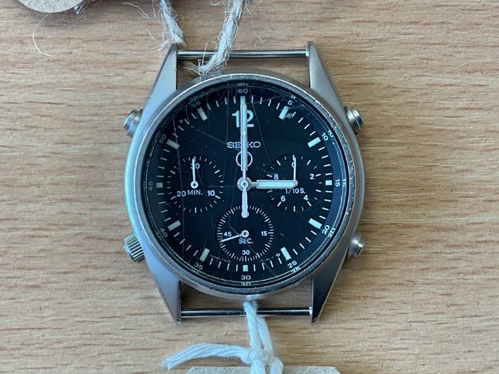 Rare Seiko Gen 1 6BB Pilots Chrono RAF Issue, Nato Marks, Date 1989, Pre Gulf War 1, from MOD
