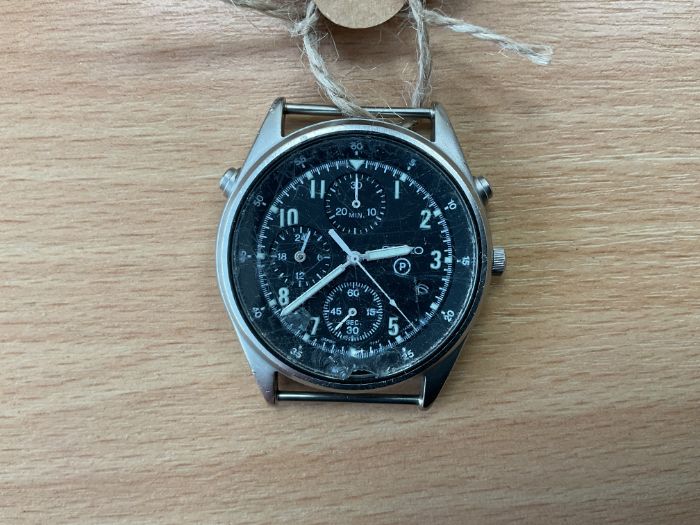 Seiko Gen 2 Pilots Chrono, Date Adjust, Nato Marks, RAF Issue, Sn° 329, Date 1996, from MOD