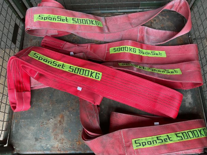 6x Spanset 5000 Kgs Recovery Lifting Straps, From Mod