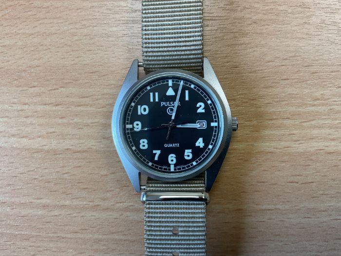 Unissued British Army W10 Pulsar Service Watch, With Date, Nato Marks, Date 2002, from MOD