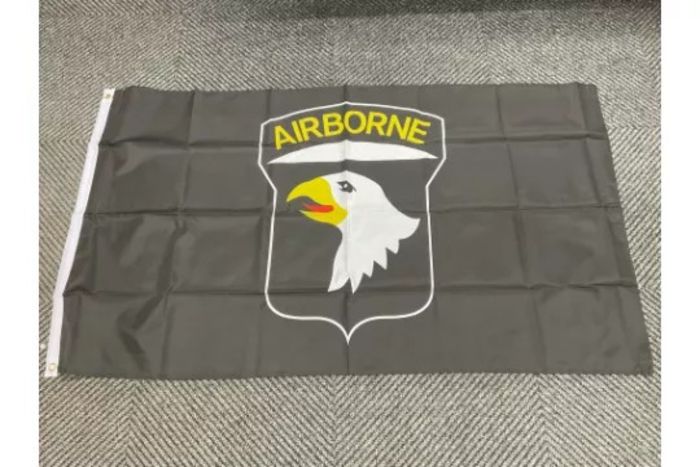 101st Airborne "Screaming Eagle" Display Flag - 5ft x 3ft with Brass Eyelets
