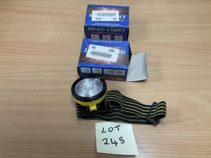 2 X NEW UNISSUED ADJUSTABLE HEAD TORCHES FROM MOD