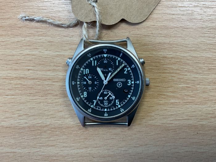 Seiko Gen 2 Date Adjust Pilots Chrono RAF Issue, Nato Marks, Sn° 2811, Date 1995, from MOD