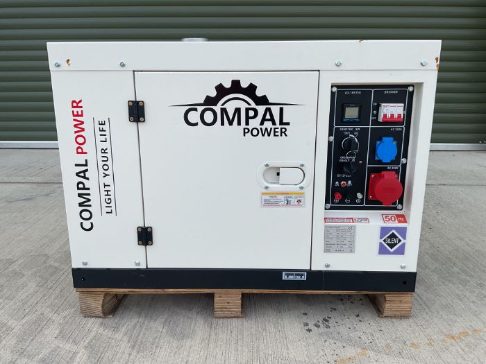 2025 Compal VG-R110 Power 11 KVA 3 Phase Silent Diesel Generator 230/400V